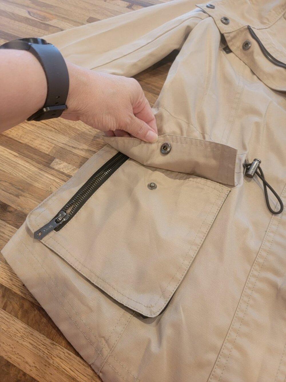 Circus by Sam Edelman Khaki Tan Utility Moto Jacket - Picture 5 of 11